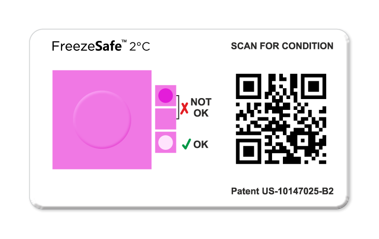 FreezeSafe QR — Freeze indicator with smartphone reading