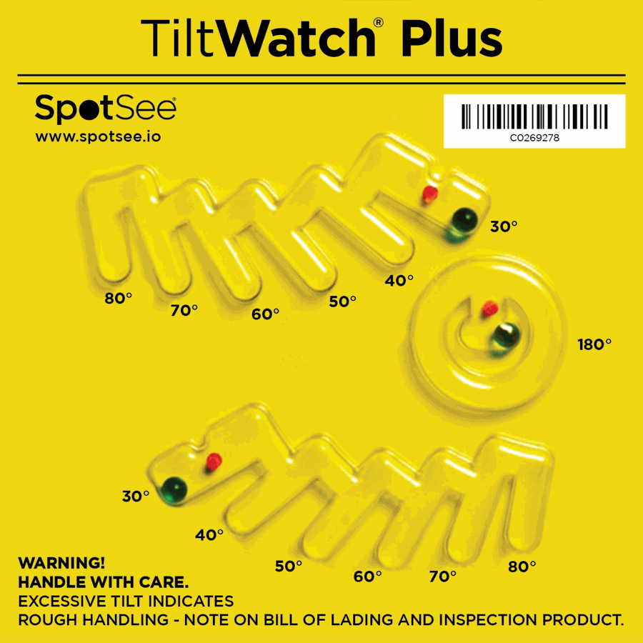 Tilt angle and tip-over indicators