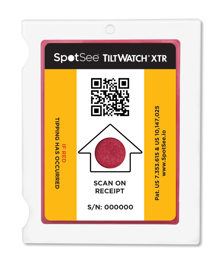 TiltWatch XTR QR — Tilt indicator with scan-based data recording