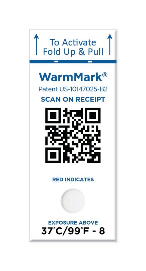 WarmMark QR — Heat indicator with cloud recording via smartphone scan